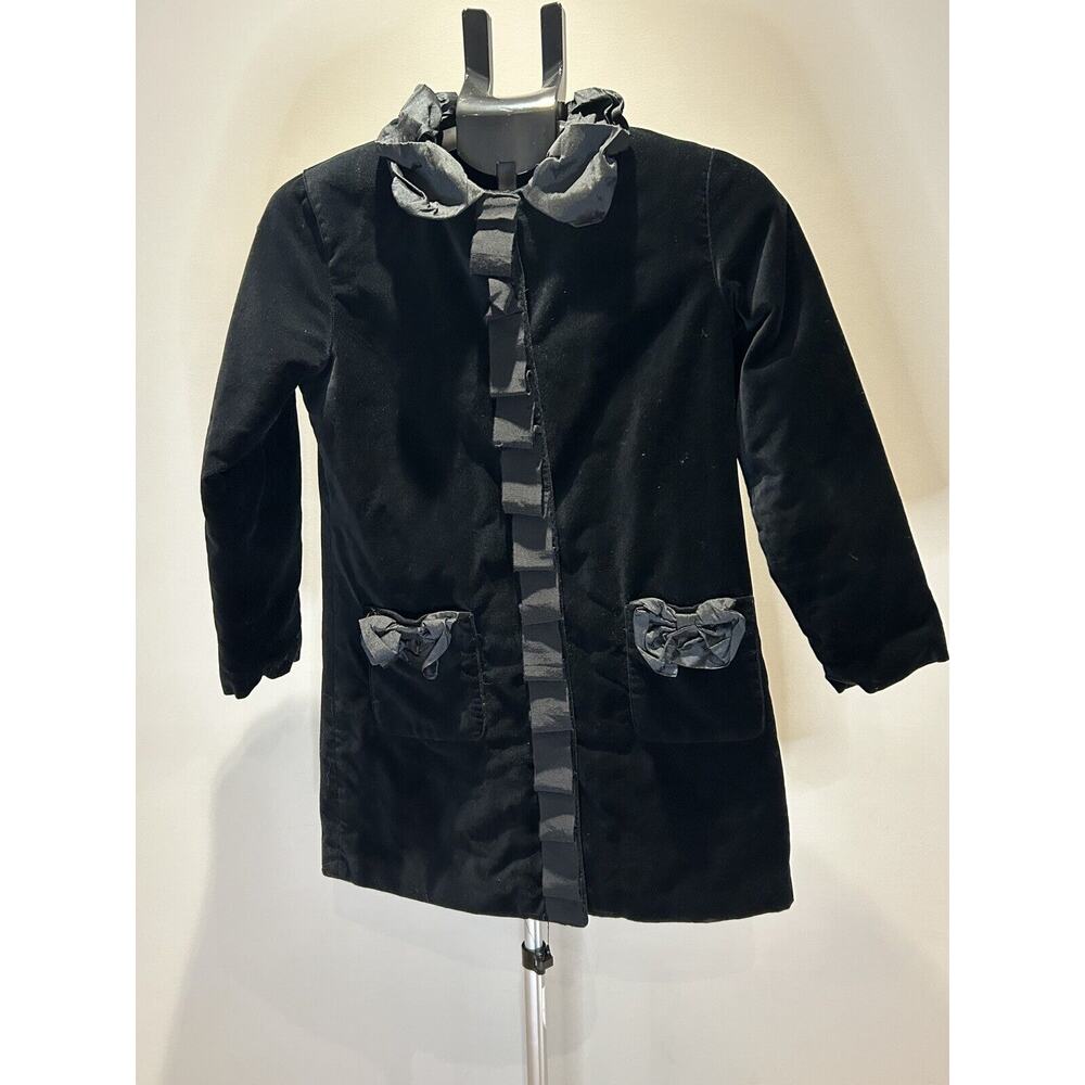 KC Parker 10/12 Girls Velvet Black Jacket